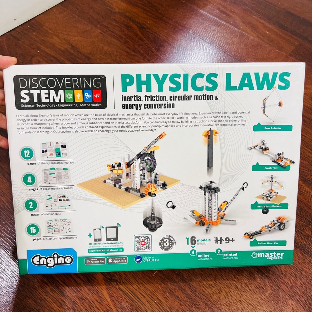 NWT Physics Laws Discovering Stem Engine toy inertia friction circular motion